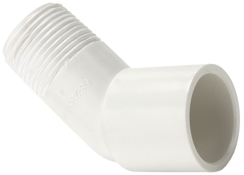 3/4IN PVC ELBOW 45 S X MPT 68-23534-05